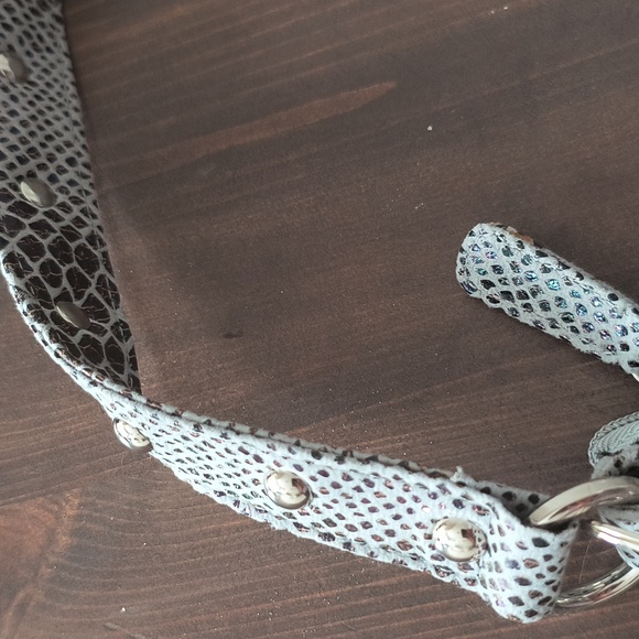 Nine West Charcoal Snake Print Shoulder Bag - Picture 5 of 5